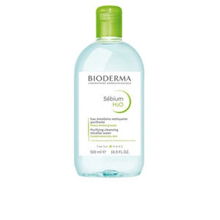 Bioderma Sébium H2O Micellar Water, 500ml Purifying Makeup Remover & Cleanser for Oily Acne-Prone Skin