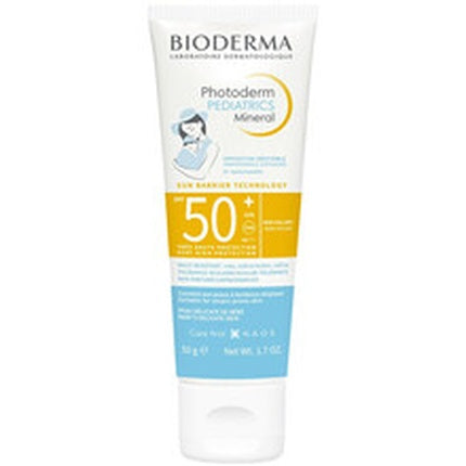 Bioderma Photoderm Pediatrics Mineral SPF50+ Sunscreen, 50g Mineral Sun Protection for Babies & Children