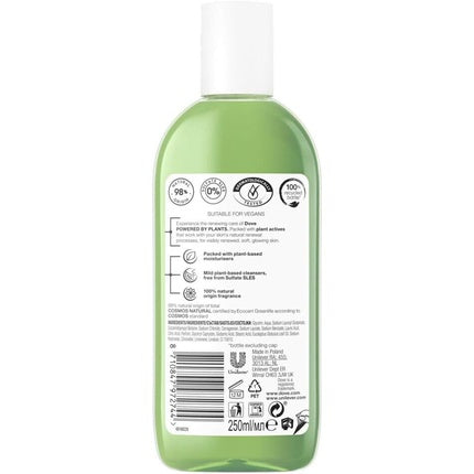 Dove Powered by Plants Eucalyptus Oil Body Wash Shower Gel, 250ml