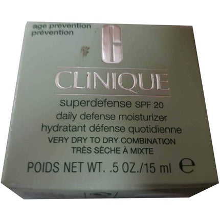 Clinique Superdefense SPF 20 Daily Defense Moisturizer, 15ml - Hydrating Face Cream with SPF 20