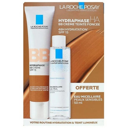 La Roche-Posay Hydraphase HA BB Cream SPF 15, 40ml with Micellar Water, 50ml Gift Set