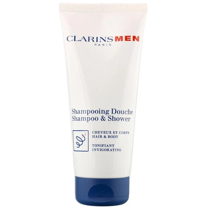 Clarins Men Total Shampoo Hair & Body Wash for Men, 200ml