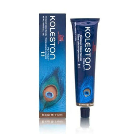 Wella Professionals Koleston Perfect Deep Brown Permanent Hair Color, 60ml Professional Salon Hair Dye