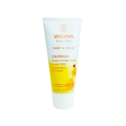 Weleda Calendula Nappy Change Cream, 75ml Baby Diaper Rash Barrier Cream with Organic Calendula & Zinc Oxide