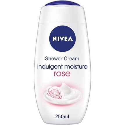 Nivea Indulging Moisture Rose Shower Cream, 250ml Nourishing Body Wash for Soft Skin