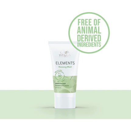 Wella Professionals Elements Renewing Mask, 30ml Moisturizing Hair Mask for All Hair Types