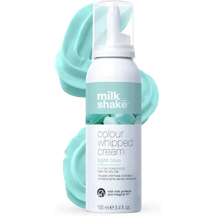 Milk_Shake Color Whipped Cream Light Blue, 100ml Temporary Leave-In Hair Color Foam