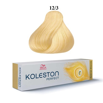 Wella Professionals Koleston Perfect 12/3 Special Gold Blonde Permanent Hair Colour, 60ml