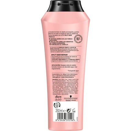 Schwarzkopf Gliss Split Hair Miracle Shampoo, 250ml