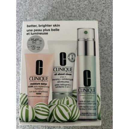Clinique Better Brightening Skincare Three-Piece Set Brightening & Hydrating Gift Set for All Skin Types