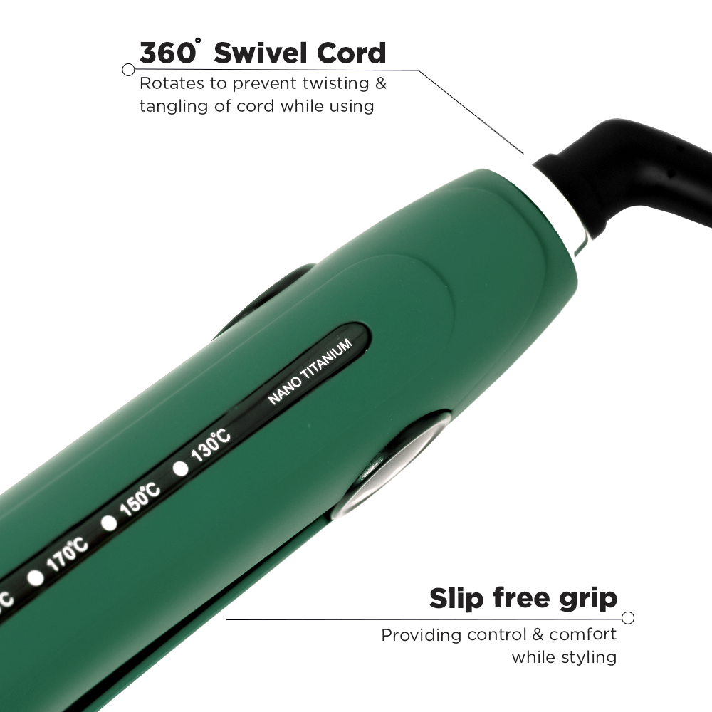 Ikonic Professional Pro Titanium Crimp Emerald Hair Crimper Buy at Indicrest Image 4