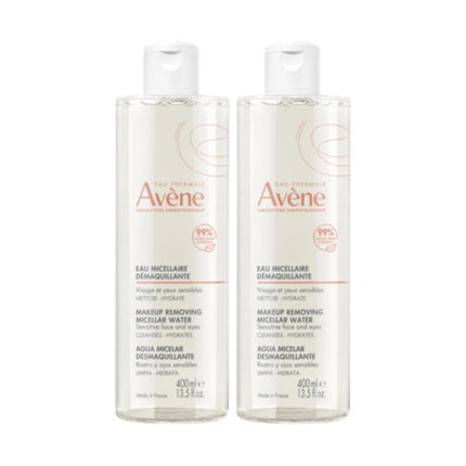 Avène Makeup Removing Micellar Water Set for Normal & Sensitive Skin, 2 x 400ml Facial Cleanser