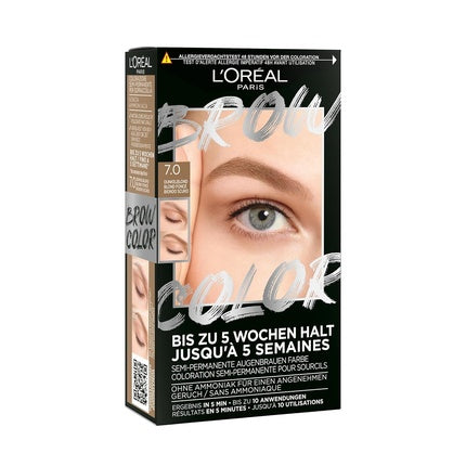 L'Oréal Paris Brow Color Ammonia-Free Eyebrow Color 7.0 Dark Blonde | Long-Lasting Eyebrow Tint Kit