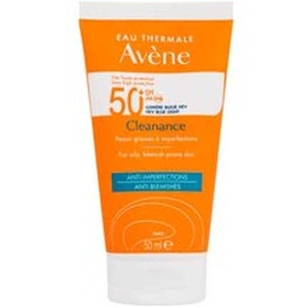 Avène Cleanance Sunscreen SPF 50+ (50ml) – High Protection Face Sunscreen for Oily & Acne-Prone Skin