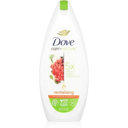 Dove Care by Nature Revitalizing Shower Gel with Goji Berries & Camellia Oil, 225ml Nourishing Body Wash