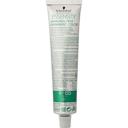 Schwarzkopf Professional Essensity 4-88 Medium Brown Red Extra Permanent Hair Colour, 60ml