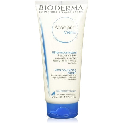 Bioderma Atoderm Nourishing Cream, 200ml – Daily Moisturizing Body Cream for Normal to Dry Sensitive Skin