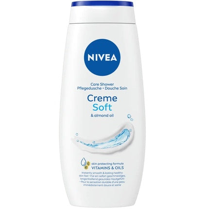 Nivea Creme Soft Shower Gel, 250ml Moisturising Body Wash with Almond Oil