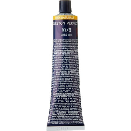 Wella Professionals Koleston Perfect Me+ KP Rich Naturals 10/8 Light Blonde Pearl Permanent Hair Color, 60ml