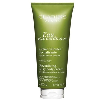 Clarins Eau Extraordinaire Revitalizing Silky Body Cream, 200ml | Nourishing Body Moisturizer with Aromatic Fragrance