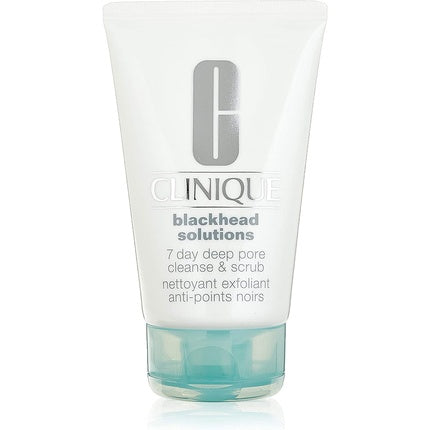 Clinique Blackhead Solutions 7 Day Deep Pore Cleanse & Scrub, 125ml Exfoliating Face Cleanser