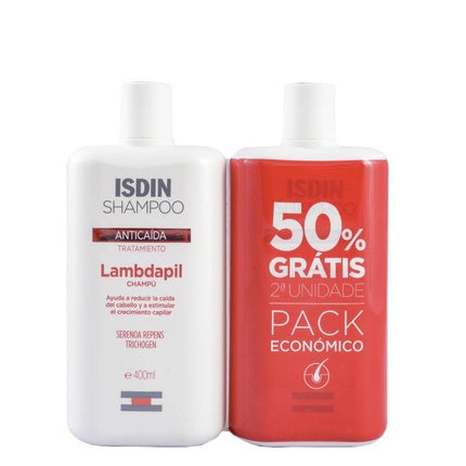 ISDIN Lambdapil Anti-Hair Loss Shampoo 2 x 400ml Special Pack for Thinning Hair