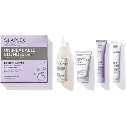 Olaplex Unbreakable Blondes Mini Kit Hair Care Gift Set for Blonde, Lightened & Highlighted Hair