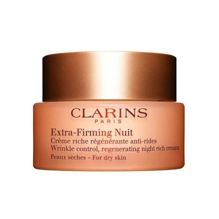 Clarins Extra-Firming Night Cream for Dry Skin, 50ml – Nourishing Overnight Moisturiser for Dry Skin