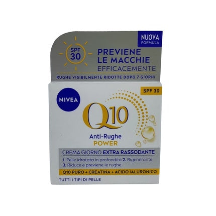 Nivea Q10 Anti-Wrinkle Power Day Cream Extra Firming SPF 30, 50ml Daily Face Moisturizer