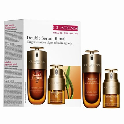 Clarins Double Serum Ritual Skincare Gift Set | Complete Anti-Ageing Skincare Gift Set