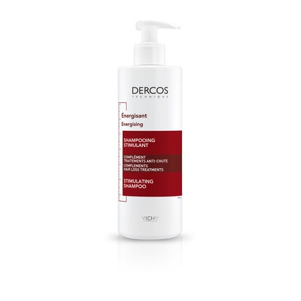 Vichy Dercos Energising Shampoo with Aminexil, 400ml – Strengthening Shampoo for Weak & Breakage-Prone Hair
