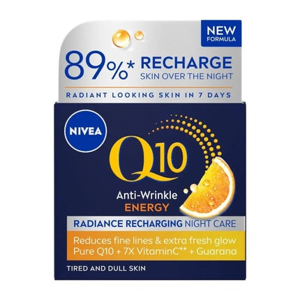 Nivea Q10 Energy Recharging Face Night Cream, 50ml