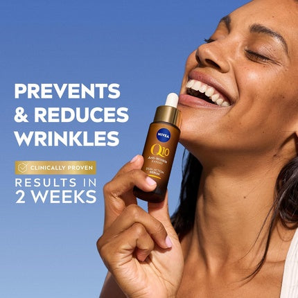 Nivea Q10 Anti-Wrinkle Expert Dual Action Serum, 30ml – Anti-Ageing Face Serum with Pure Q10 for Women