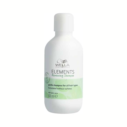 Wella Professionals Elements Gentle Renewing Shampoo, 100ml Moisturizing Shampoo for All Hair Types