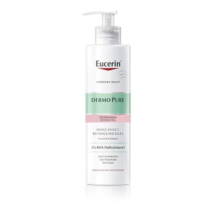 Eucerin DermoPure Exfoliating Cleansing Gel | Gentle Face Cleanser for Oily & Blemish-Prone Skin