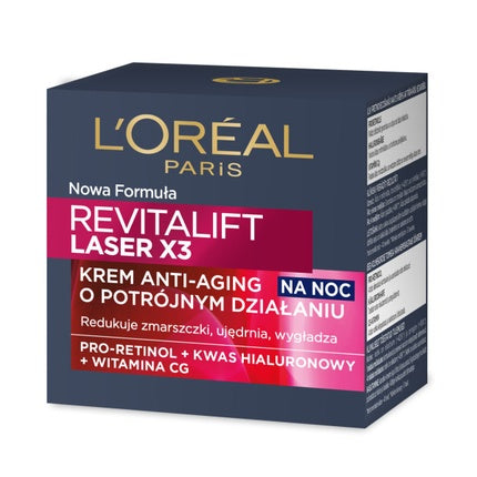 L'Oréal Paris Revitalift Laser X3 Anti-Age Night Cream-Mask Regenerating Therapy, 50ml