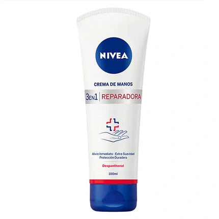 Nivea 3 in 1 Repair Hand Cream, 100ml Intensive Moisturizing Hand Cream for Dry & Rough Hands