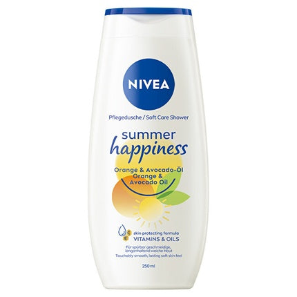 Nivea Summer Happiness Orange Shower Gel, 250ml | Refreshing Citrus Body Wash