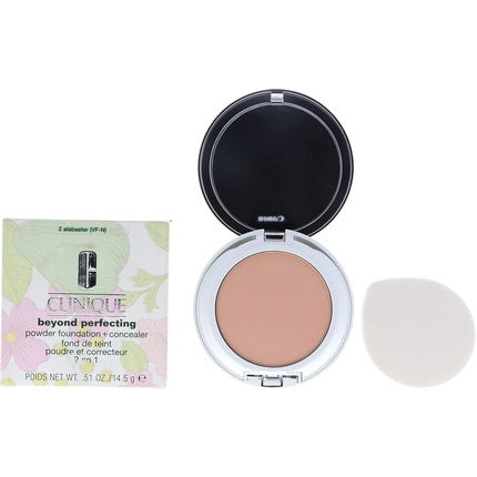 Clinique Beyond Perfecting Powder Foundation + Concealer 02 Alabaster, 14.5g Compact Foundation
