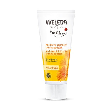 Weleda Calendula Soothing Baby Cream, 75ml Daily Moisturising Cream for Baby's Face & Body