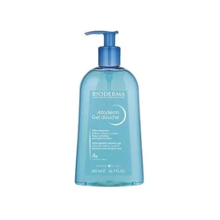 Bioderma Atoderm Gentle Shower Gel Nourishing Shower Gel for Dry Skin, 500ml - Soap-Free Daily Body Cleanser