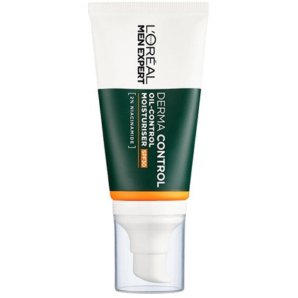 L'Oréal Paris Men Expert Derma Control Oil-Control Moisturiser SPF30, 50ml Anti-Imperfection Face Cream for Men