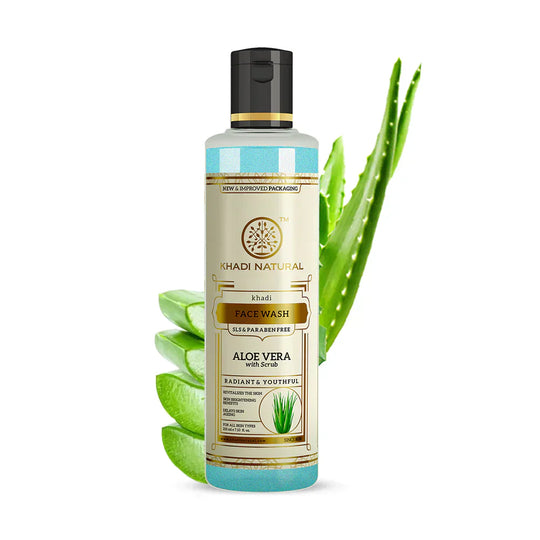 Khadi Aloevera Face Wash 210ml - Indicrest Buy at Indicrest