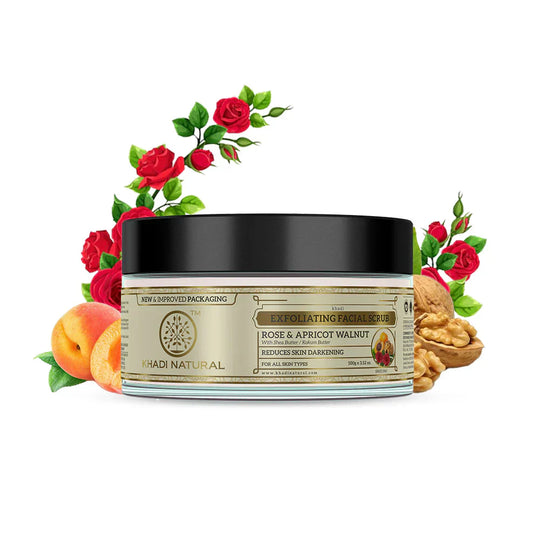 Khadi Rose Apricot Scrub 100g - Indicrest Buy at Indicrest