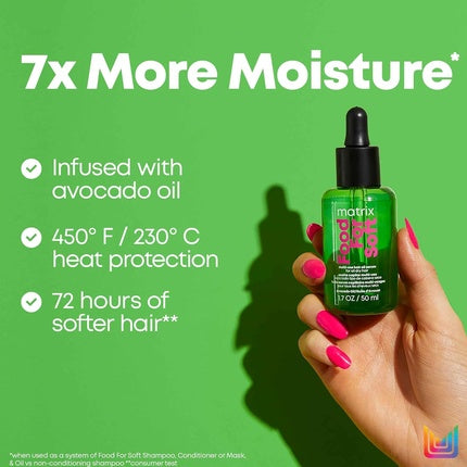 Matrix Food For Soft Multi-Use Hair Oil with Avocado Oil for Dry Hair, 50ml