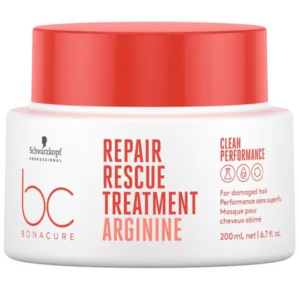 Schwarzkopf Professional BC Bonacure Repair Rescue Treatment Restorative Hair Mask, 200ml | Deep Repair Mask for Damaged Hair