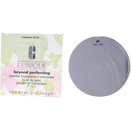 Clinique Beyond Perfecting Powder Foundation + Concealer 02 Alabaster, 14.5g Compact Foundation