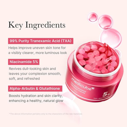 Medicube TXA + Niacinamide Capsule Cream Dual Radiance Moisturizer, 55g
