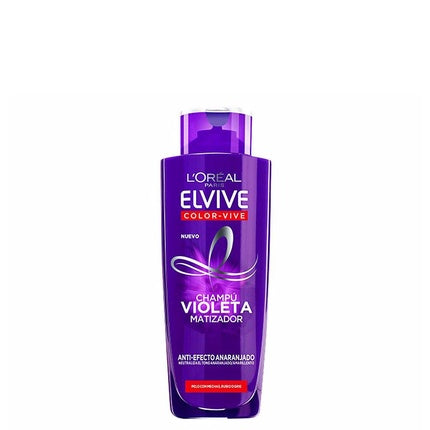 L'Oreal Paris Elvive Color Vive Purple Shampoo, 200ml Colour Correcting Shampoo for Blonde, Grey & Highlighted Hair
