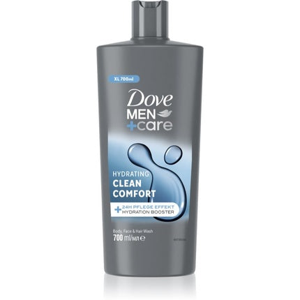 Dove Men+Care Clean Comfort Shower Gel for Men, 700ml Body, Face & Hair Wash